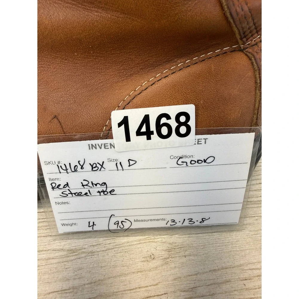 Red Wing SuperSole 2233 Brown Leather Steel Toe 8 Inch Work Boots USA Size 11